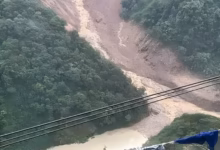 Sikkim landslide, Mangan district, Teesta river