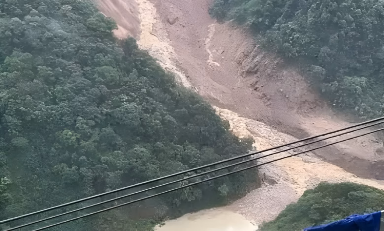Sikkim landslide, Mangan district, Teesta river