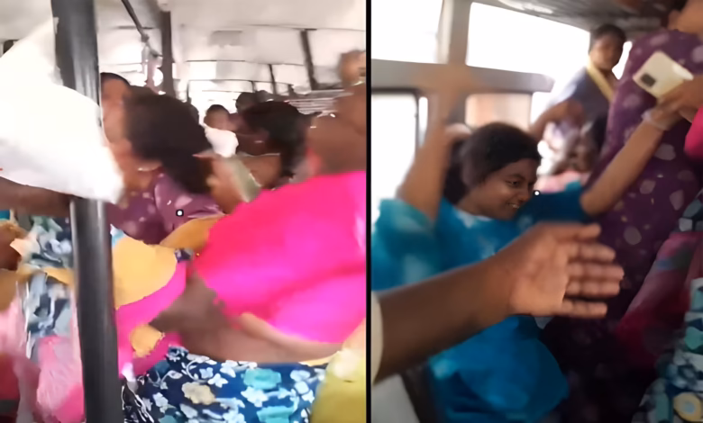 Hyderabad bus fight, free bus travel in Telangana