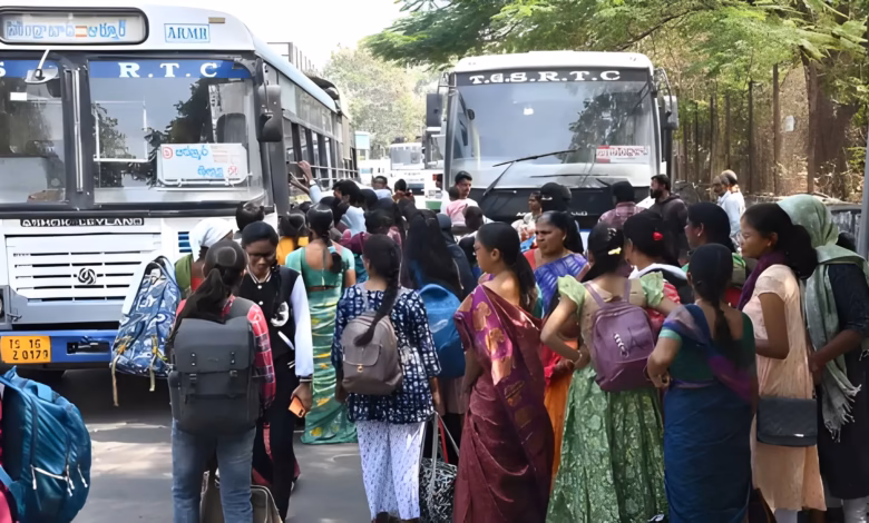 TGSRTC, women passengers Mahalakshmi scheme