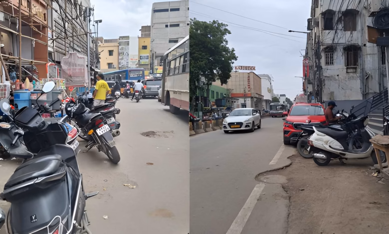 Hyderabad Old City, footpaths, pedestrian safety