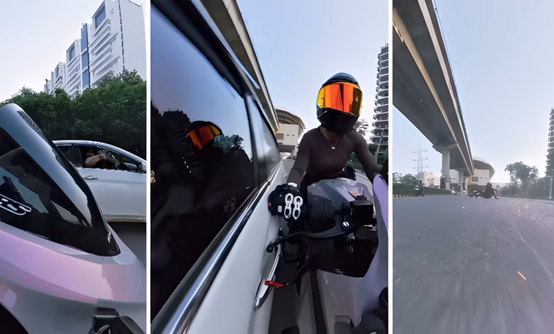Gurugram woman biker accident, Sia biker incident