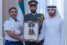 Indian pilot Smit Machchhar, Flydubai crew honoured Sheikh Mohamed bin Zayed