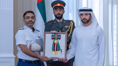 Indian pilot Smit Machchhar, Flydubai crew honoured Sheikh Mohamed bin Zayed