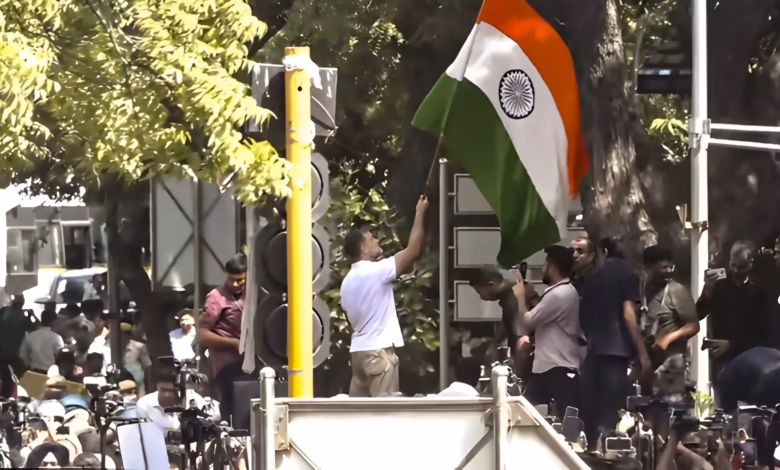 Rahul Gandhi protest, INDIA bloc protest, Form 6 controversy