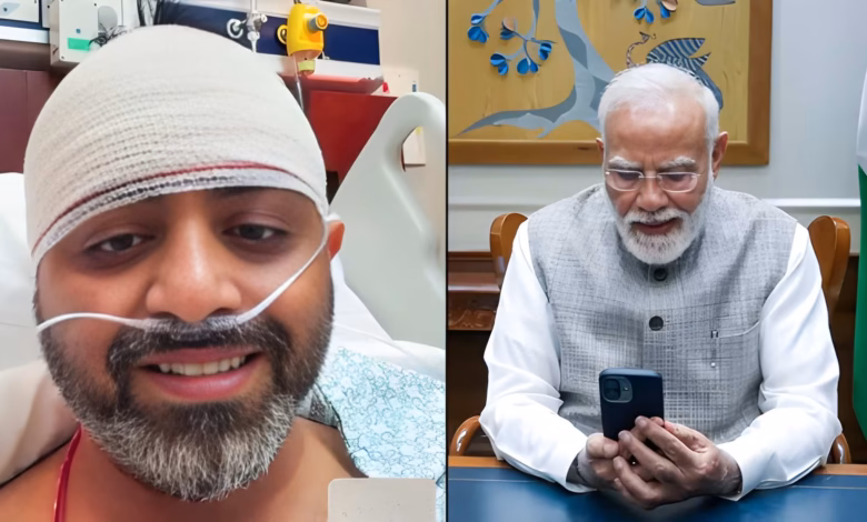 Indian pilot Smit Machchhar speaks to PM Modi on video call