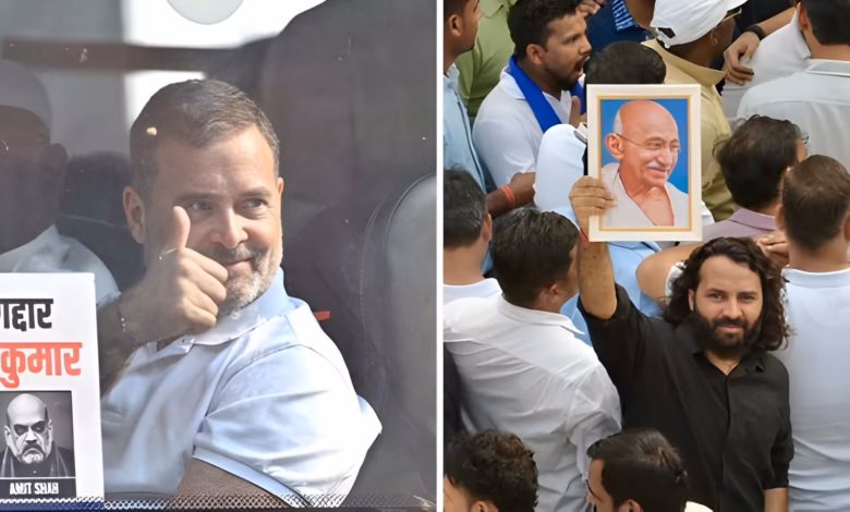 Rahul Gandhi Rajghat protest, Gyanesh Kumar protest