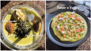 Moong Dal Paneer Cheela, High Protein Breakfast Recipe