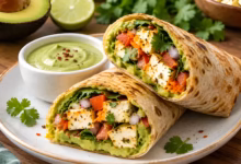 Avocado Paneer Wrap, Healthy Avocado Recipe