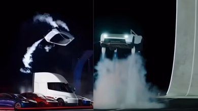 Tesla Flying Car Demo, Elon Musk Tesla Roadster
