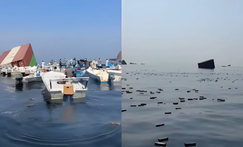 Iran's sunken cargo ship, GFS Pride, iPhones