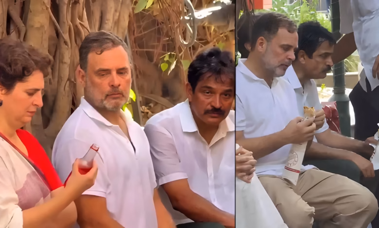 Rahul Gandhi, Priyanka Gandhi Vadra, Sting drink, chicken roll